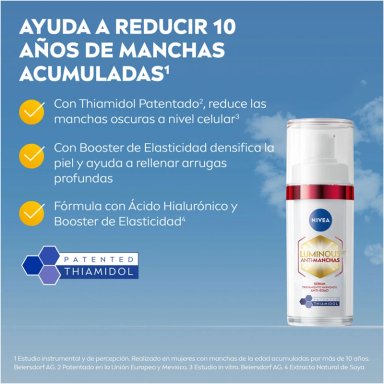 SÉRUM ANTIMANCHAS 2 EN 1 ANTIEDAD NIVEA CELLULAR LUMINOUS630 30 ML - 9