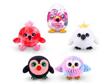 PELUCHE PETS PAJARO LOCO EN HUEVO / MODELO ALEATORIO - 1