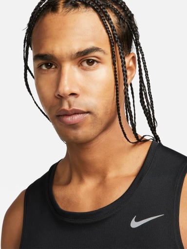 POLERA HOMBRE NIKE DV9321 NEGRO SIN MANGAS DRIFIT MILER - 9