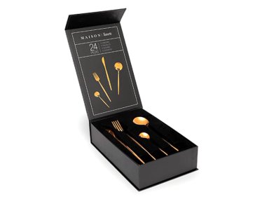 SET CUBIERTOS MAISON LINETT DORADO 24 PIEZAS - 2