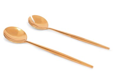 SET CUBIERTOS MAISON LINETT DORADO SERVIR 2 PIEZAS - 1