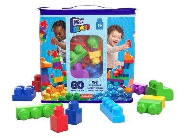 MEGA BLOKS JUGUETE DE CONSTRUCCIÓN CLÁSICA BOLSA DE 60 PIEZAS - 1