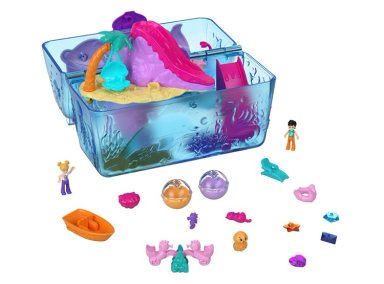 SET DE JUEGO POLLY POCKET BOLSO DE BAUL BAHIA MAGICA - 1