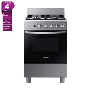 COCINA A GAS SAMSUNG 4 PLATOS NX24BG45411VZS NEGRO - 1