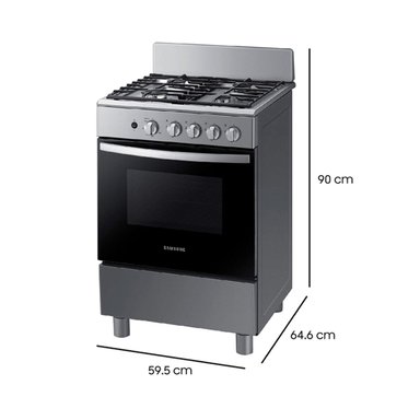 COCINA A GAS SAMSUNG 4 PLATOS NX24BG45411VZS NEGRO - 3