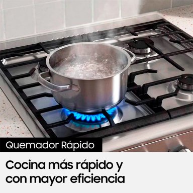 COCINA A GAS SAMSUNG 4 PLATOS NX24BG45411VZS NEGRO - 5