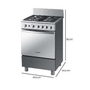 COCINA A GAS SAMSUNG NX24BG57413S 4 PLATOS GRIS - 3