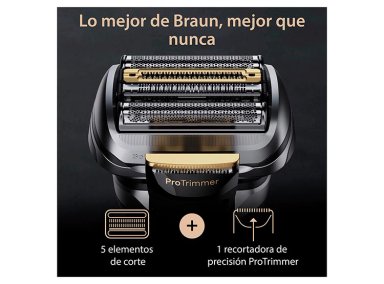AFEITADORA BRAUN ELÉCTRICA SERIES 9 PRO+ 9565CC + CENTRO DE LIMPIEZA 6 EN 1 - 2