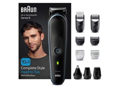 AFEITADORA Y CORTADORA BARBA BRAUN ELÉCTRICA MGK5445 HOMBRE 10 EN 1 - 2