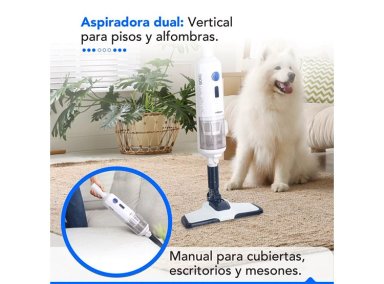 PULIDORA Y ASPIRADORA THORBEN  2 EN 1 DUAL SPIN VAC - 8