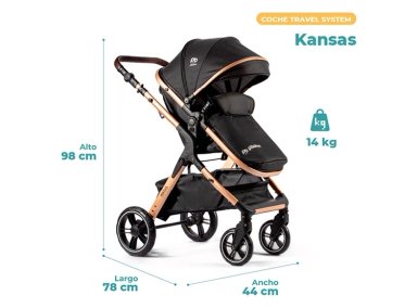 COCHE TRAVEL SYSTEM PIKABOO KANSAS NEGRO - 8