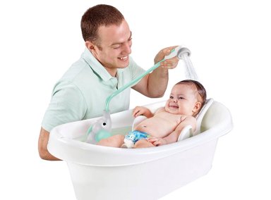 JUEGO DE BAÑO ELEFANTE DUCHA INTERACTIVO TURQUESA INFANTIL BEBÉ - 3