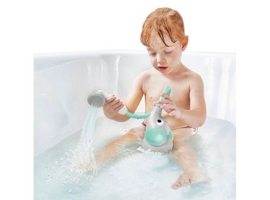 JUEGO DE BAÑO ELEFANTE DUCHA INTERACTIVO TURQUESA INFANTIL BEBÉ - 4
