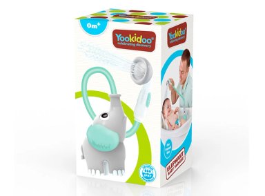 JUEGO DE BAÑO ELEFANTE DUCHA INTERACTIVO TURQUESA INFANTIL BEBÉ - 8