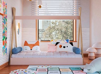 CAMA TRANSICIÓN INFANTIL KIDSCOOL CCM001ITRS ROSADO - 4