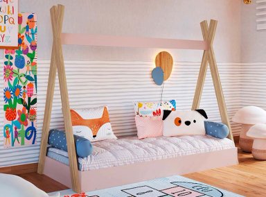 CAMA TRANSICIÓN INFANTIL KIDSCOOL CCM001ITRS ROSADO - 5