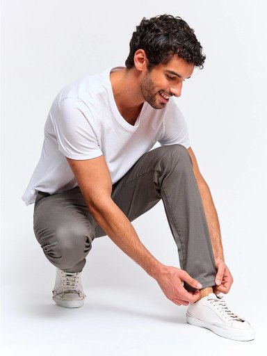 PANTALÓN ALGODÓN SLIM HOMBRE INDEX BÁSICO - 4