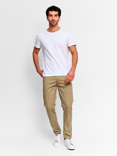 PANTALÓN ALGODÓN SLIM HOMBRE INDEX BÁSICO - 4