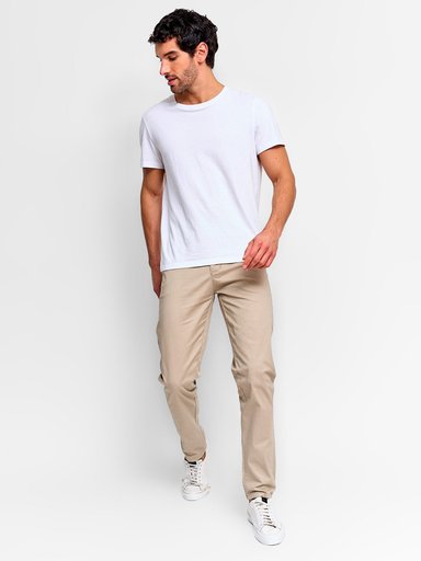 PANTALÓN ALGODÓN SLIM HOMBRE INDEX BÁSICO - 4