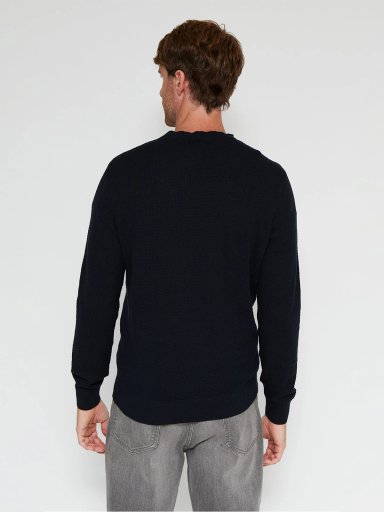 SWEATER HOMBRE CACHAREL ALGODÓN CUELLO REDONDO - 2