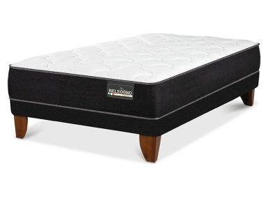CAMA EUROPEA CIC PLUS BELSOGNO 1.5 PLAZAS NEGRO - 2