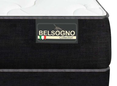 CAMA EUROPEA CIC PLUS BELSOGNO 1.5 PLAZAS NEGRO - 4