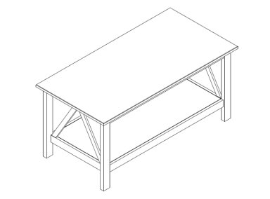 MESA DE CENTRO EXIT MARROCO NATURAL CAFÉ 111 X 51.5 CM - 4