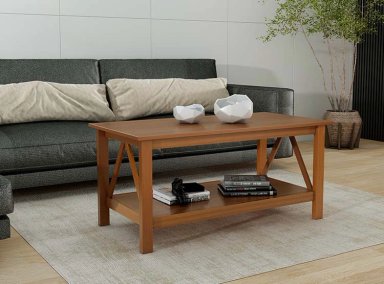 MESA DE CENTRO EXIT MARROCO NATURAL CAFÉ 111 X 51.5 CM - 5