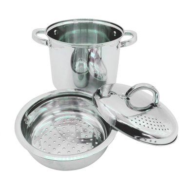 OLLA PARA PASTA OSTER SANGERFIELD 4.7 LITROS C/ COLADOR Y VAPORERA ACERO INOXIDABLE - 3