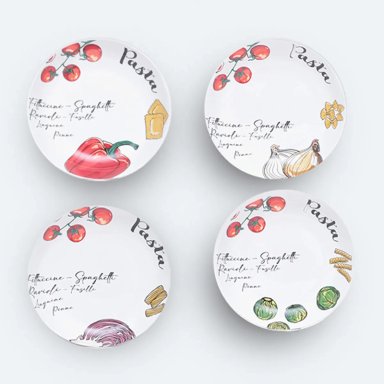 SET BOWLS RIPLEY HOME PASTA TOMATE X4 - 1