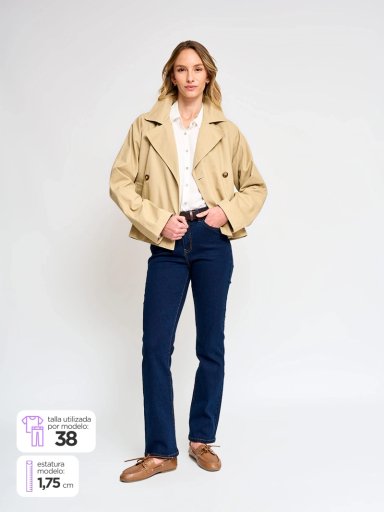 JEANS MUJER REGATTA RECTO CON CINTURÓN - 1