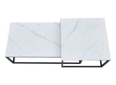 MESA DE CENTRO RIPLEY HOME DALLAS METAL BLANCO 110 X 55 CM - 3