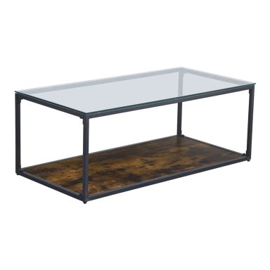 MESA DE CENTRO RIPLEY HOME PENÉLOPE METAL CAFÉ 120 X 60 CM - 1