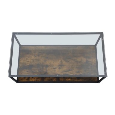 MESA DE CENTRO RIPLEY HOME PENÉLOPE METAL CAFÉ 120 X 60 CM - 3