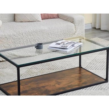MESA DE CENTRO RIPLEY HOME PENÉLOPE METAL CAFÉ 120 X 60 CM - 5