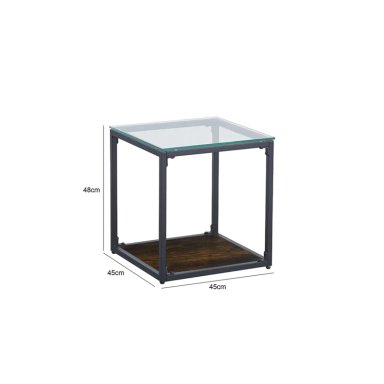 MESA LATERAL RIPLEY HOME PENÉLOPE METAL CAFÉ 45 X 45 CM - 5