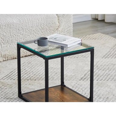 MESA LATERAL RIPLEY HOME PENÉLOPE METAL CAFÉ 45 X 45 CM - 6