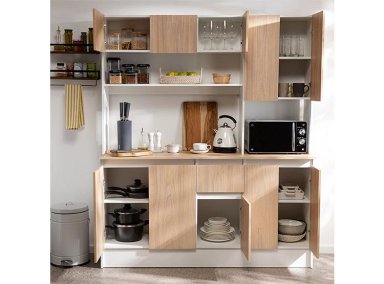 MUEBLE DE COCINA CIC CATANIA 10 PUERTAS 1 CAJÓN BLANCO - 2