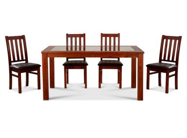 JUEGO DE COMEDOR CIC ÑUBLE PU 6 SILLAS CHOCOLATE - 5