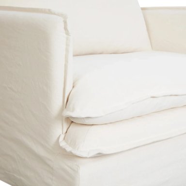 SILLON MAISON LINETT LILLE 1 CUERPO LINO MARFIL - 4