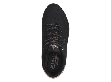 ZAPATILLAS MUJER SKECHERS NEGRO UNO SHIMMER AWAY - 4