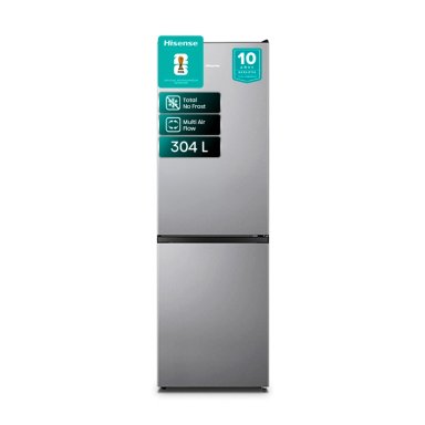 REFRIGERADOR BOTTOM FREEZER HISENSE RD-39WC 300L NO FROST PLATA - 2