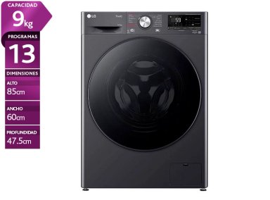 LAVADORA SECADORA LG WD9MVC4S6 9KG/5KG NEGRO - 1