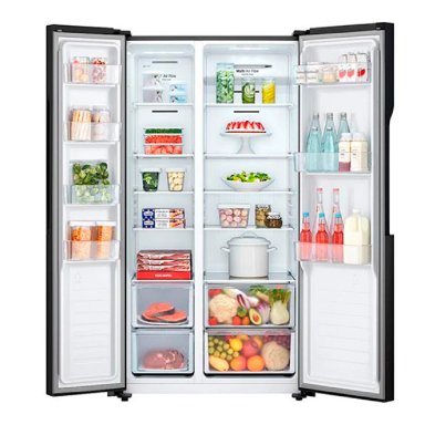 REFRIGERADOR SIDE BY SIDE LG GS51MPD 509L NO FROST NEGRO - 6