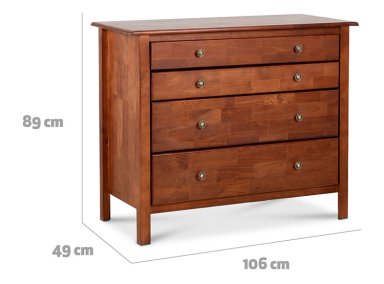 COMODA CIC BERLIN CARAMELO 4C - 4