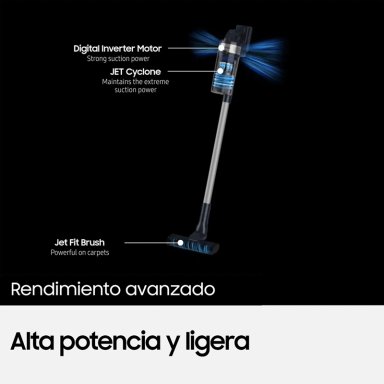 ASPIRADORA VERTICAL SAMSUNG INALÁMBRICA STICK JET 60 150 W DE PODER SUCCIÓN - 6