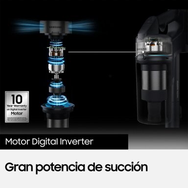 ASPIRADORA VERTICAL SAMSUNG INALÁMBRICA STICK JET 60 150 W DE PODER SUCCIÓN - 7