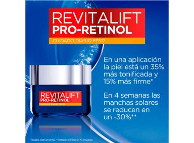 SERUM FACIAL LOREAL CREMA GEL DÍA REVITALIFT RETINOL SPF 17 50 ML - 5