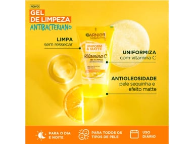 LIMPIADOR FACIAL GARNIER GEL EXPRESS ACLARA LIMPIEZA HIDRATANTE 150 ML - 2