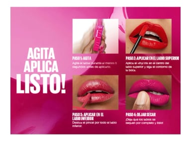 LABIAL MAYBELLINE SUPER STAY VINYL INK PINK MASHUP - 6